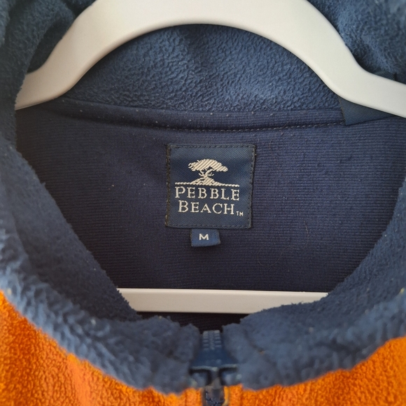 Pebble Beach Golf Course Fleece Zip Up Vest - Picture 3 of 3